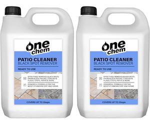 One Chem 2 x 5L Black Spot Remover and Destroyer - Ready to Use for Natural stone, Concrete, Paving slabs, Indian Sandstone & Limestone