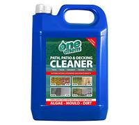 One Chem - 5L Heavy Duty Patio Cleaner - Path Cleaner Concentrate - Mould Remover, Lichen Remover, Algae Remover - Pressure Washer Detergent - Lichen Control