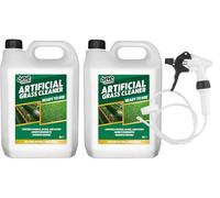 One Chem Artificial Grass Cleaner, 2 x 5 Litre, Pet Urine, Odour Remover - with Long Hose Trigger
