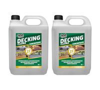 One Chem Decking Cleaner 2 x 5 Litre Concentrate, Cleans Mould, Algae and Dirt, Inhibits Regrowth, Makes up to 25 Litres