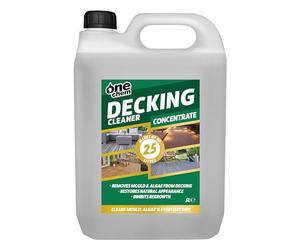 One Chem Decking Cleaner 5 Litre Concentrate, Cleans Mould, Algae and Dirt, Inhibits Regrowth, Makes up to 25 Litres