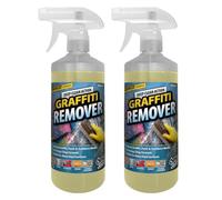 One Chem Graffiti Remover 2 x 500ml, Fast Acting Paint, Ink & Marker Remover for Brick, Concrete, Metal, Plastic, Wood & Stone Surfaces