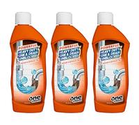 One Chem Heavy Duty Sink and Drain Unblocker 3 x 500 ml, Kitchen, Bathroom Sink and Drain Unblocker
