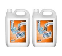 One Chem - Heavy Duty Sink and Drain Unblocker Gel - 2 x 5L - Powerful Formula- Drain Opener - Pipe Cleaner - Sink Unblocker