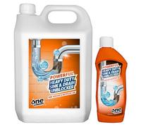 One Chem - Heavy Duty Sink and Drain Unblocker Gel - 5L Plus 500ml - Powerful Formula- Drain Opener - Pipe Cleaner - Sink Unblocker