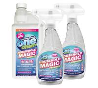 One Chem Household Magic Probiotic Multi-Surface Cleaner Concentrate, 1L + 2 x 500ml Empty Refill Bottle, Stain and Odour Removal, Dilutable 20x