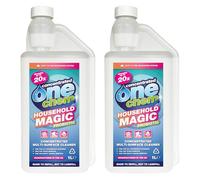 One Chem Household Magic Probiotic Multi-Surface Cleaner Concentrate, 2 x 1L, Stain and Odour Removal, Dilutable 20x