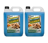 One Chem Pet Carpet Cleaner, Orange & Bergamot, 2 x 5L | Super Concentrated, Neutralises Pet Odours, Carpets & Upholstery, Machine or Hand Use, 1:50 Dilution Ratio