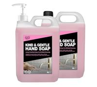 One Chem Pro Kind & Gentle Hand Soap, 2 x 5 Litres with Pump Dispenser, Luxury Soap for Commercial Use