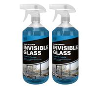 One Chem Professional Glass Cleaner 2 x 1 Litre Invisible Glass for Clear Shine, No-Streak Formula