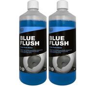 One Chem Professional Toilet Cleaner Blue Flush for Caravan & Motorhome, 1 Litre, Blue Fluid, Formaldehyde Free (Pack of 2)