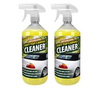 One Chem Soft Top Canvas Cleaner, 2 x 1 Litre, Removes Mould, Bird Droppings and Road Salt, for Fabric Convertible Roofs