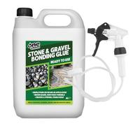 One Chem Stone and Gravel Bonding Glue, 5 Litre with Long Hose Trigger, Water-Based Non-Toxic Formula, Ready to Use, for Paths, Patios and Decorative Areas