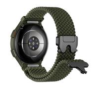 One Click Braided Strap for Samsung Galaxy Watch 7 6 5 4 FE 40mm 44mm/6&4 Classic 46mm 42mm 47mm 43mm/5Pro 45mm Men/Women,No Gap Elastic Nylon Straps Parachute Sport Band for Samsung Watch 7 4 6 5 FE