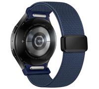 One Click Magnetic Band Compatible with Samsung Galaxy Watch 7 6 5 4 FE 40mm 44mm/ 6 4 Classic 43mm 47mm 42mm 46mm / 5 Pro 45mm, 20 mm No Gap Sport Nylon Strap for Women Men