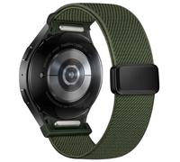 One Click Magnetic Band Compatible with Samsung Galaxy Watch 7 6 5 4 FE 40mm 44mm/ 6 4 Classic 43mm 47mm 42mm 46mm / 5 Pro 45mm, 20 mm No Gap Sport Nylon Strap for Women Men