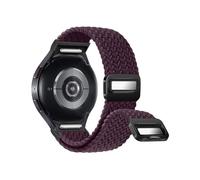 One Click No Gap Braided Bands Compatible with Samsung Galaxy Watch 7 6 4 5 FE Band 40mm 44mm/Galaxy Watch 6 4 Classic 47mm 43mm 42mm 46mm/Watch 5 Pro 45mm, 20mm Elastic Nylon Sport Strap Men Women