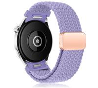 One-Click No Gap Braided Elastic Strap for Samsung Galaxy Watch 7 6 5 4 (40/44mm) 6 Classic 43mm 5 Pro(45mm) 4 Classic(42/46mm) Straps Nylon Loop Stretchy Sport Band for Galaxy Watch 7 6 5 4 FE