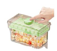 One Click Press on The ice Tray to Remove ice Cubes and Store Frozen ice Cubes in a Household Refrigerator. Homemade Quick Freezing ice Maker