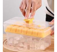 One Click Press on The ice Tray to Remove ice Cubes and Store Frozen ice Cubes in a Household Refrigerator. Homemade Quick Freezing ice Maker