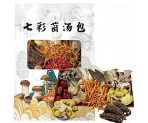 One-Click Soup Colorful Mushroom Soup Pack | with Black Chicken/Ribs | Fresh and Fragrant, A Must-Have for Lazy People