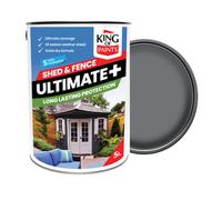 One Coat Dark Grey Fence Paint King Of Paints 5Litres Ultimate+