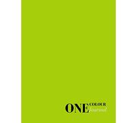 One Color Journal: Green Neon Color Composition Series Book. A4 Notebook, Journal, Diary (110 College Ruled Pages, Size 8.5” x 11”Inches, Glossy Cover)