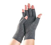 One Compress Bamboo Arthritis Gloves, Original Arthritis Compression Gloves for Women & Men, for Arthritis Hand Pain Relief, Carpal Tunnel (L,Gray)