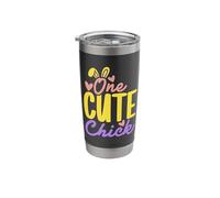 One Cute Chick Easter Bunny Fun for Kids Spring Celebration Stainless Steel Insulated Tumbler