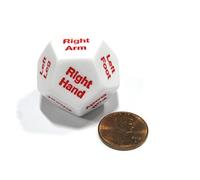 One D12 28mm Critical Location Body Hit Dice