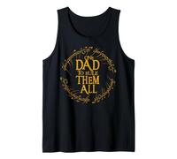 One Dad to Rule Them All Funny Fantasy Nerd Dad Graphic Tank Top