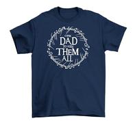 One Dad to Rule Them All Vintage T-Shirt - Perfect for The Dad Lords in Your Life! Unique Navy