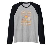 One Day at a Time One Client at a Time Substance Abuse Raglan Baseball Tee