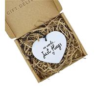 One Day At A Time Sympathy Keepsake Gift,Christmas Birthday Gift,Acrylic Heart Shaped Memorial Gift,Christmas Memorial Decoration,Sympathy Gifts (No Words Just Hugs)