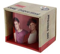 One Direction Gold Ceramic Cylindrical Mug with Crescentic Handle