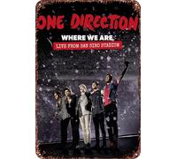 One Direction: Where We Are - The Concert Film Vintage Metal Tin Sign Movie Poster Wall Art Decor 8x12 Inch for Home Cafes Office Store Pubs Club Sign Gift