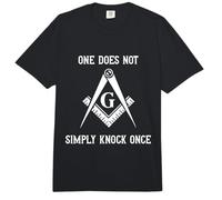 One Does Not Simply Knock Once - Masonic Freemason Comfort Colors Adult Heavyweight T-Shirt