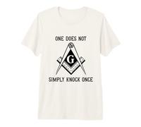 One Does Not Simply Knock Once - Masonic Freemason Premium T-Shirt