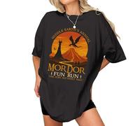 One Does Not Simply Walk Movie Shirt - Fun Run Earth Map Graphic Tshirt - Rings Christmas Shirts, Fun Run Shirt, 3XL