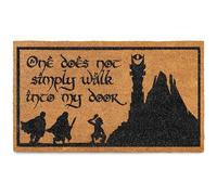 One Does Not Simply Walk to My Door Mat 30x17 Inch, Trilogy Door Mat for Covered Outdoor Area, Middle Earth Welcome Mat, Nerdy Rug, Fan Doormat, Fantasy Decor, Geek Decor, Nerd Gift