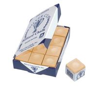 One Dozen Tan Silver Cup Pool Cue Chalk