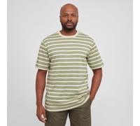 One Earth Men's Bude Stripe T-Shirt, Khaki S