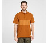 Men's Combe Panel Polo Shirt - Orange, Orange XXXL