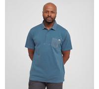 One Earth Men's Marl Polo Shirt - Blue, Blue