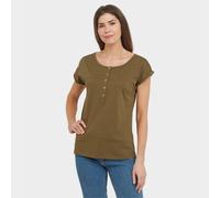 Women's Slub Coast Tee - Khaki, Khaki 10