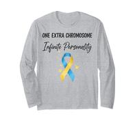One Extra Chromosome Infinite Personality Down Syndrome Long Sleeve T-Shirt