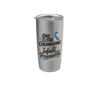 One Extra Chromosome Infinite Personality Down Syndrome Stainless Steel Insulated Tumbler