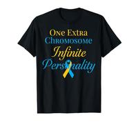 One Extra Chromosome Infinite Personality Down Syndrome Value Graphic T-Shirt