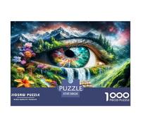 One Eyed World 1000 Piece Jigsaw Puzzles for Adults Impossible Birthday Gifts for Women And Man Art Colorful DIY Craft 38x26cm/1000pcs