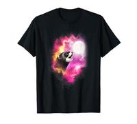 One Ferret Howling at The Moon Pink Moon Ferret Lover T-Shirt